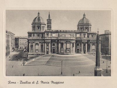 Vintage postcard: Basilica Di Santa Maria Maggiore, Italy, 1957