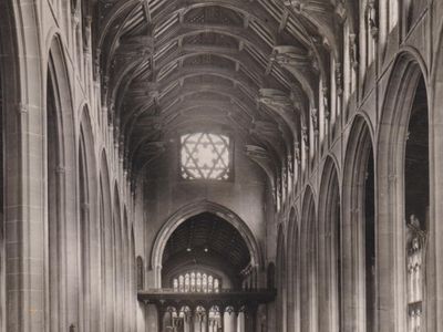 Vintage postcard: St Marys Church, Bury St Edmunds, UK
