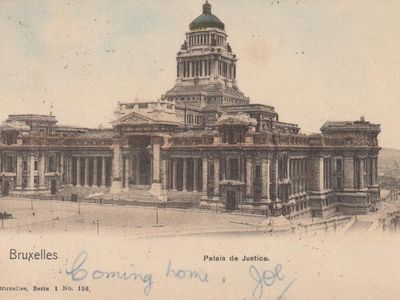 Vintage postcard: Brussels
