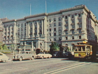 Vintage postcard: Fairmont Hotel, San Francisco, USA
