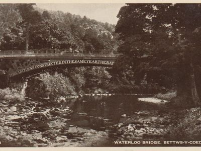 Vintage postcard: Bettws-y-Coed, Wales, 1956