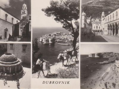 Vintage postcard: Dubrovnik, Croatia (FYR), 1960