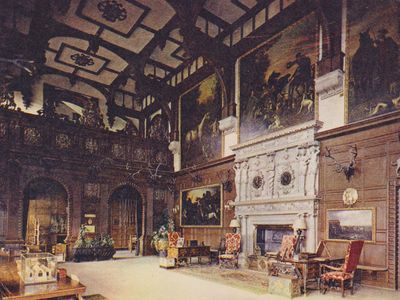 Vintage postcard: Longleat, UK, 1967
