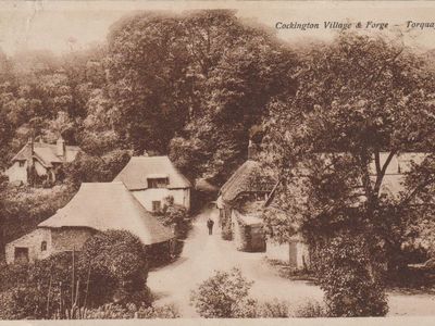 Vintage postcard: Cockington Village, UK, 1925