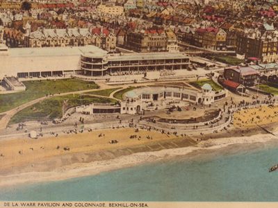 Vintage postcard: Bexhill on Sea, UK, 1959