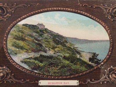 Vintage postcard: Durlston Bay, UK
