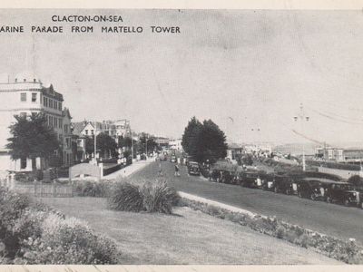 Vintage postcard: Clacton, UK, 1953