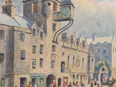 Vintage postcard: Cannon Gate, Edinburgh, Scotland