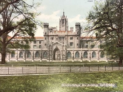 Vintage postcard: St Johns College, Cambridge