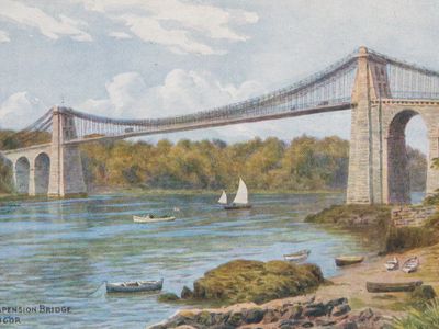 Vintage postcard: Bangor, Wales