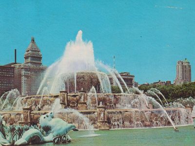 Vintage postcard: Chicago, USA, 1967